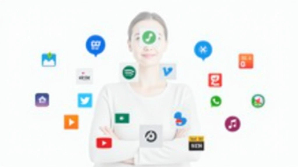 Collage de plusieurs logos d'applications d'investissement populaires disposés sur un fond bleu clair