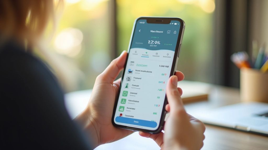 Écran de téléphone affichant une application de programme de fidélité avec points accumulés